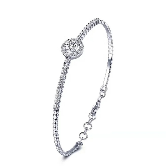 Exquisite 0.5cts Real Moissanite Diamond Tennis Bracelet - Picture 10 of 11